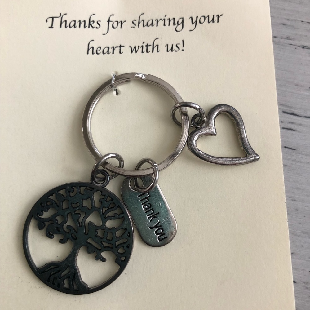 - Key chain- The giving tree
